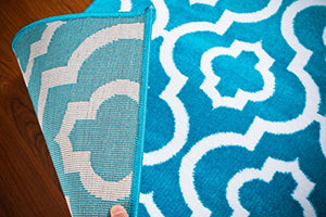 3028 Turquoise Moroccan Trellis 5'2x7'2 Area Rug Carpet Large New