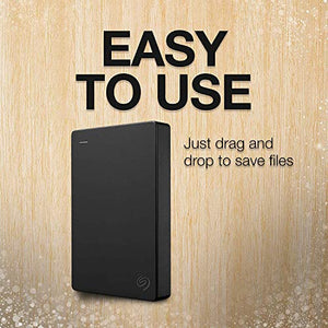 Seagate Portable 5TB External Hard Drive HDD – USB 3.0 for PC, Mac, PS4, & Xbox - 1-Year Rescue Service (STGX5000400), Black