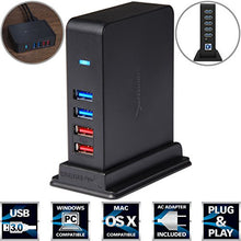 Load image into Gallery viewer, SABRENT 7 Port USB 3.0 HUB + 2 Charging Ports with 12V/4A Power Adapter [Black] (HB-U930)
