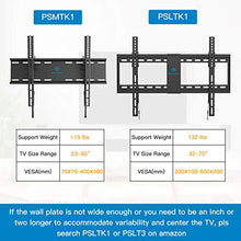 Load image into Gallery viewer, Tilting TV Wall Mount Bracket Low Profile for Most 23-55 Inch LED, LCD, OLED, Plasma Flat Screen TVs with VESA 400x400mm Weight up to 115lbs by PERLESMITH, Black
