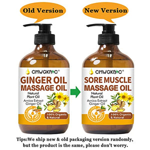 Massage Oil for Massage Therapy Kit,Ginger Oil Lymphatic Drainage-Arnica Sore Muscle Oil Massage &Lavender Oil Relaxing Massage Oils,Massage Kit With Massage Roller Ball Valentines Gifts for Men Women