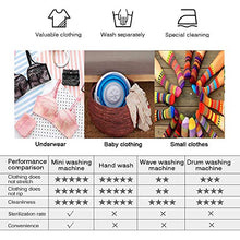 Load image into Gallery viewer, Portable washing machine,Mini Tub Washing Machine With Foldable, Personal Rotating Ultrasonic Turbines Washer USB Powered Convenient Laundry for Camping Apartments Dorms RV Business Travel (01)
