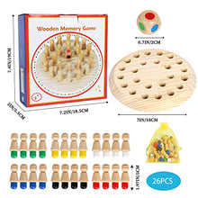 Load image into Gallery viewer, TOWO Wooden Memory Games for Children - Family Board Games for Kids and Adults -Wooden Mind Games for 3 Years Old- Wooden Educational Toys
