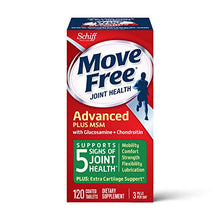 Load image into Gallery viewer, Glucosamine &amp; Chondroitin Plus MSM Advanced Joint Health Supplement Tablets, Move Free (120 count in a bottle), Supports Mobility, Flexibility, Strength, Lubrication and Comfort
