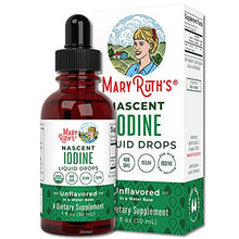 Load image into Gallery viewer, Iodine Supplement Drops by MaryRuth&#39;s, Organic for Hormone and Weight Support, Promotes Optimal Thyroid Health, 1 Year Supply, 1 Fl Oz
