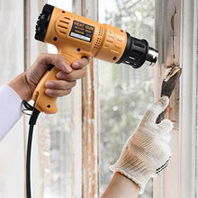 Load image into Gallery viewer, SEEKONE Heat Gun 1800W 122℉~1202℉（50℃- 650℃） Fast Heating Heavy Duty Hot Air Gun Kit Variable Temperature Control Overload Protection with 4 Nozzles for Crafts, Shrinking PVC, Stripping Paint(5.2FT)
