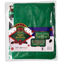 Load image into Gallery viewer, Casino Game Night | 4-in-1 Gambling Game Felts | Texas Hold 'Em, Blackjack, Roulette, Craps | Felts Only

