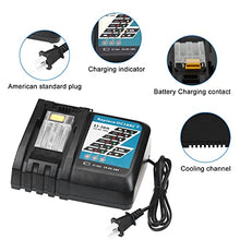 Load image into Gallery viewer, DC18RC 18V Battery Replacement Charger Compatible with Makita 14.4V-18V LXT Battery Lithium-Ion BL1815 BL1830 BL1840 BL1845 BL1850 BL1860
