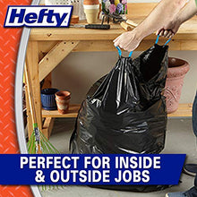 Load image into Gallery viewer, Hefty Strong Multipurpose Large Black Trash Bags, 30 Gallon, 56 Count
