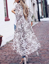 Load image into Gallery viewer, Womens Beach Long Kimono Floral Chiffon Cover ups Swimsuit Maxi Dresses 3XL
