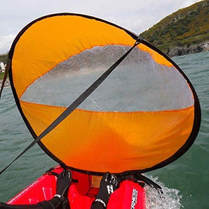Hosmide Summer Fashion Surfing Wind Paddle Kayak Sail 42" Durable Downwind Wind Sail Sup Paddle Orange