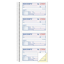 Load image into Gallery viewer, TOPS Money/Rent Receipt Book, 2-Part, Carbonless, 11 x 5.25 Inches, 4 Receipts/Page, 200 Sets per Book (4161)
