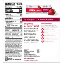 Load image into Gallery viewer, Plum Organics Mighty Snack Bars for Toddlers, Strawberry Fruit Snack Bar, 4 Ounce Box

