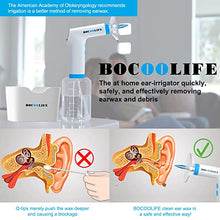Load image into Gallery viewer, BOCOOLIFE Electric Earwax Removal Ear Irrigation System - Electric Ear Irrigation Kit Ear Cleaner Ear Wax Washer Safe and Easy Ear Cleaning with 4 Pressure Levels, 5 Disposable Tips &amp; Ear Catch Basin
