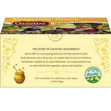 Load image into Gallery viewer, Celestial Seasonings Herbal Tea, Sleepytime Honey, Caffeine Free Sleep Tea, 20 Tea Bags (Pack of 6)
