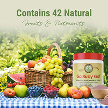 Load image into Gallery viewer, GO Ruby GO! - Nutritional Red Superfood Powder Juice, Loaded with 42 Plant-Based Antioxidants &amp; Fruit Extracts, Effective Probiotics, Fortifying &amp; Healthy Superior Energy, Better Immunity &amp; Digestion
