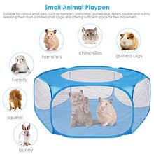 Load image into Gallery viewer, Ruiqas Pet Playpen Pet Cage Tent,Portable Small Animal Fence Cage Tent with Zippered Cover.(Blue120cm)
