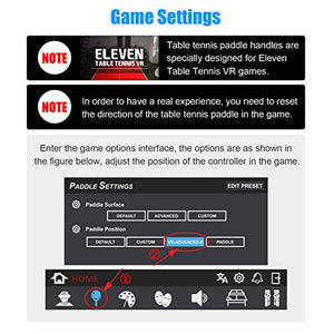 AMVR Table Tennis Paddle Grip Handle for Oculus Quest 2 Touch Controllers Playing Eleven Table Tennis VR Game