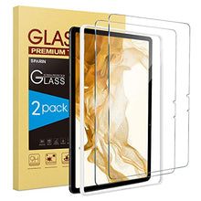Load image into Gallery viewer, SPARIN 2 Pack Screen Protector Compatible with Samsung Galaxy Tab S8/S7 11 inch, Tempered Glass, Alignment Frame
