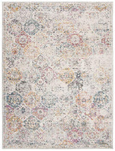 Load image into Gallery viewer, Safavieh Madison Collection MAD611F Bohemian Chic Vintage Distressed Area Rug, 8' x 10', Grey/Gold
