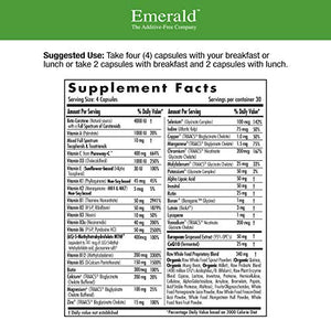 Emerald Labs Complete Clinical Multi - Multivitamin Clinical Potency Formula with Vitamins, Minerals, Herbs - 120 Vegetable Capsules