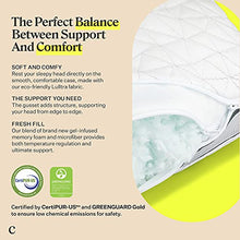 Load image into Gallery viewer, Coop Home Goods - Eden Adjustable Pillow - Shredded Memory Foam with Cooling Gel - Lulltra Washable Cover from Bamboo Derived Rayon - CertiPUR-US/GREENGUARD Gold Certified (Queen)
