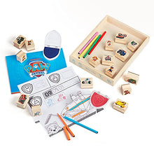 Load image into Gallery viewer, Melissa &amp; Doug PAW Patrol Wooden Stamps Activity Set with Markers, Activity Pad (25 Pieces)
