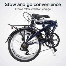 Load image into Gallery viewer, Schwinn Adapt 1 Folding Bike, 20-Inch Wheels, 7-Speed, Gloss Navy
