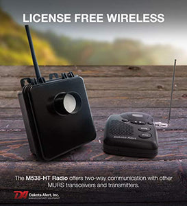 Dakota Alert MURS-BS-KIT Motion Sensor Kit - MURS Alert Transmitter Box and M538-BS Wireless MURS Base Station - License-Free Multi Use Radio Service