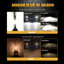Load image into Gallery viewer, Auxbeam 9005 9006 Combo LED Bulbs Kit Fanless, Z6 Series HB3 HB4 LED Bulbs with EMC Anti-Interference All-in-one Conversion Kit, High Brightness CSP Chips 6500K, (Pack of 4)
