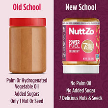 Load image into Gallery viewer, Natural Power Fuel Crunchy Nut Butter by NuttZo | 7 Nuts &amp; Seeds Blend, Paleo, Non-GMO, Gluten-Free, Vegan, Kosher | 1g Sugar, 6g Protein | 12oz Jar (Pack of 6)

