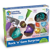 Load image into Gallery viewer, Learning Resources Rock 'n Gem Surprise, Sorting, Matching &amp; Counting Skills Activity Set, Early STEM, 19 Pieces, Ages 3+

