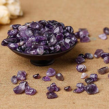 Load image into Gallery viewer, Natural Amethyst,Crystals Gravel Quartz Tumbled Stone Pebble Irregular Shaped Stones for Vase Filler,1lb(450g)/Bag, About 0.1-0.5 inch in Length
