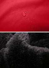 Load image into Gallery viewer, AbelWay Women&#39;s Outdoor Mountain Waterproof Windproof Fleece Ski Hooded Jacket Rain Coat(Black,S)
