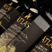 Load image into Gallery viewer, Atlas 750 mL Organic Cold Press Extra Virgin Olive Oil with Polyphenol Rich from Morocco | Newly Harvested Unprocessed from One Single Family Farm | Moroccan EVOO Trusted by Michelin Star Chefs
