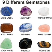 Load image into Gallery viewer, Professional Advanced Rock Tumbler Kit, include Rough Gemstones, 4 Polishing Grits, with 3 Speed Settings and Digital 9-Day Timer
