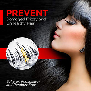 HSI PROFESSIONAL Argan Oil Heat Protector | Protect up to 450º F from Flat Irons & Hot Blow Dry | Sulfate Free, Prevents Damage & Breakage | Made in the USA | 8 Ounce, Packaging May Vary