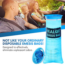 Load image into Gallery viewer, Hospital Vomit Bags - 24 Pack 1000ml Car Throw Up Bag - for Airsick Travel &amp; Motion Sickness - Leak Resistant Medical Grade Puke Bag - Disposable Barf Bags Throw Up, Nausea
