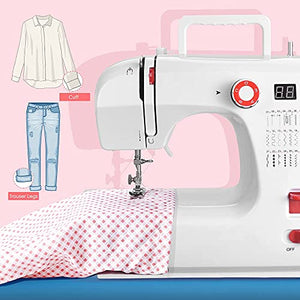 Mini Sewing Machine, Vogvigo Computerized Sewing Machine for Beginners, Embroidery Sewing Machine with 120 Stitching Programs, LCD Display, Electronic Sewing Machine