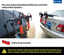 Load image into Gallery viewer, Tyger Auto TG-RK1B204B Deluxe Black 1-Bike Trunk Mount Bicycle Carrier Rack. (Compatible with Most Sedans/Hatchbacks/Minivans and SUVs.)
