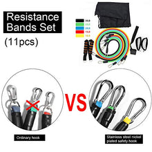 Load image into Gallery viewer, Liford Sport 11 Pack Exercise Resistance Bands with Handles Set,Workout Equipment for Women Men Home Gym, Home Workouts,Physical Therapy,Gym Training,Yoga
