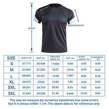 Load image into Gallery viewer, visionreast Men's Sports T-Shirt Stretch Tee Short Sleeve Raglan Sleeve Running Gym Bodybuilding Athletic Tee Shirts
