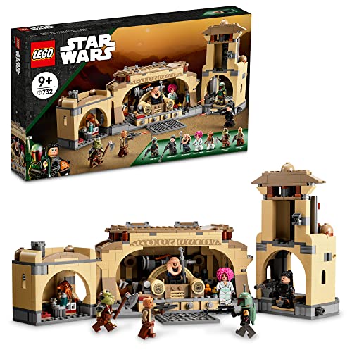 LEGO Star Wars Boba Fett’s Throne Room 75326 Building Kit for Kids Aged 9 and Up, Featuring a Buildable Palace Model and 7 Star Wars: The Book of Boba Fett Characters (732 Pieces)