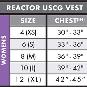 O'Neill Women's Reactor USCG Life Vest, Turquoise/UV/Black,4