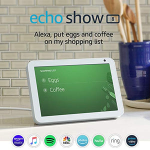 Echo Show 8 -- HD smart display with Alexa – stay connected with video calling  - Sandstone