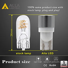 Load image into Gallery viewer, Alla Lighting Newest 194 LED Bulbs Extremely Super Bright T10 168 W5W 2825 175 158 CANBUS Replacement 12V 1616 SMD Car License Plate Light Interior Map Dome Door Lights, 6000K Xenon White
