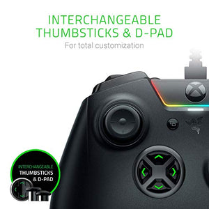 Razer Wolverine Ultimate Officially Licensed Xbox One Controller: 6 Remappable Buttons and Triggers - Interchangeable Thumbsticks and D-Pad - For PC, Xbox One, Xbox Series X & S -  Black