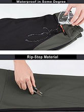 Load image into Gallery viewer, TBMPOY Men's Snow Ski Waterproof Fleece Lined Pants Outdoor Hiking Mountain Softshell with Belt 02 Thick Green XXL
