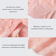 Load image into Gallery viewer, Pholeey Womens Sexy Underwear Lace Panties High Waisted Plus Size Ladies Brief for Women 5-Pack
