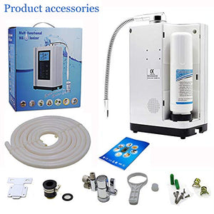 AGWIM AquaGreen Alkaline Water Ionizer Machine AG7.0, Home Water Filtration System, Produces pH 3.5-10.5 Alkaline Water, 7 Water Settings, Up to -570mV ORP, 8000L, Silver